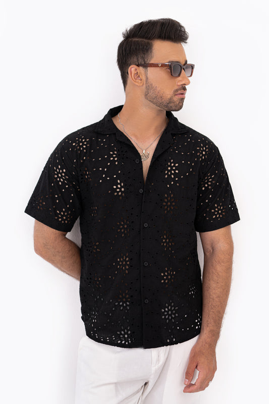 Floral Chikankari Shirt