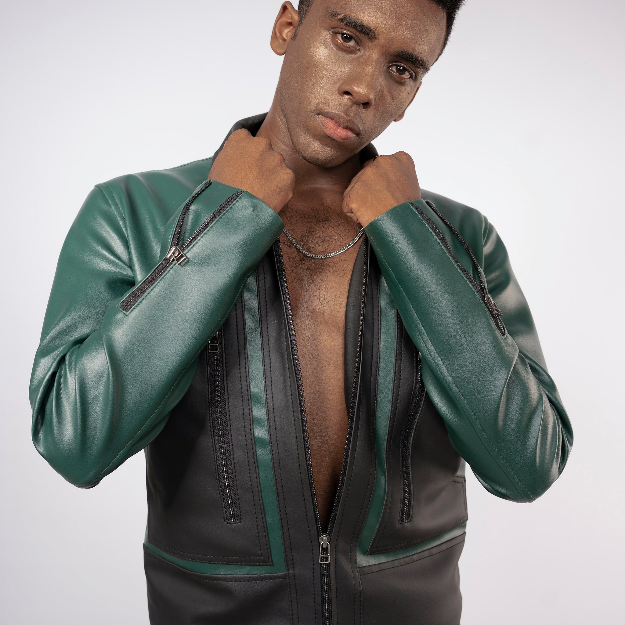 GreenGroove Faux Leather Jacket