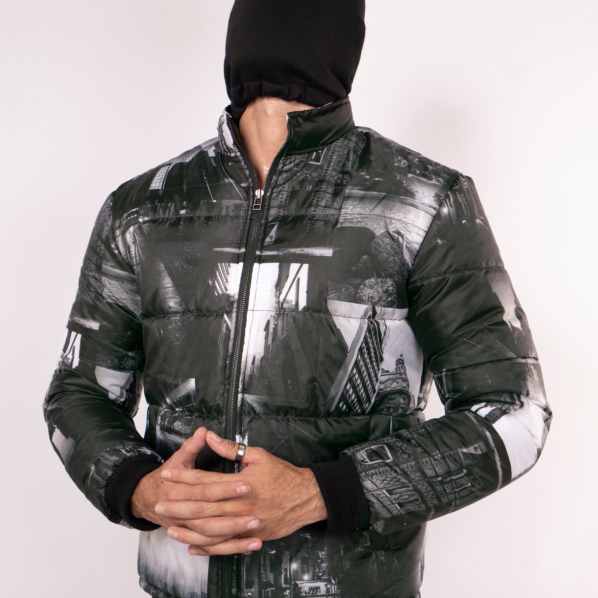 Cityscape Puffer Jacket