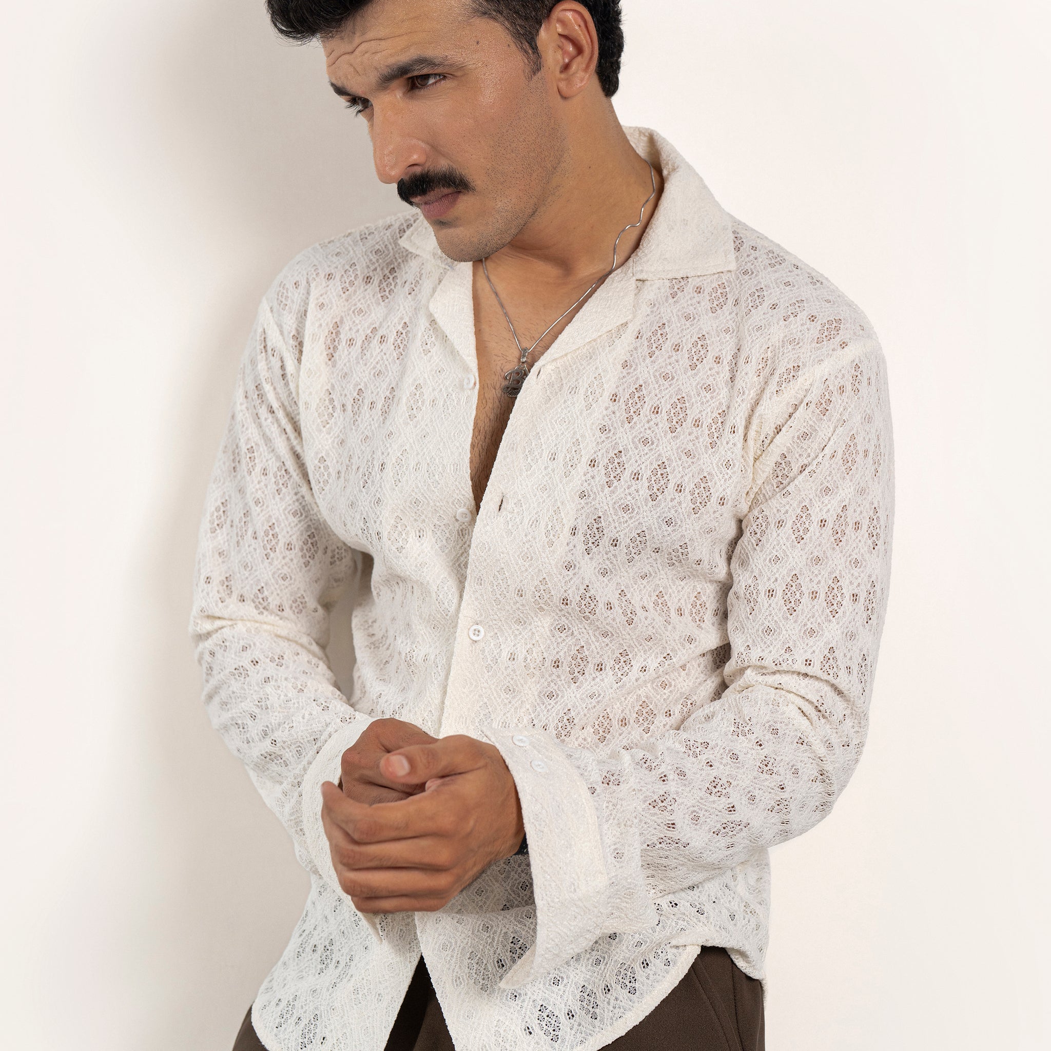 Sandlace Crochet Shirt