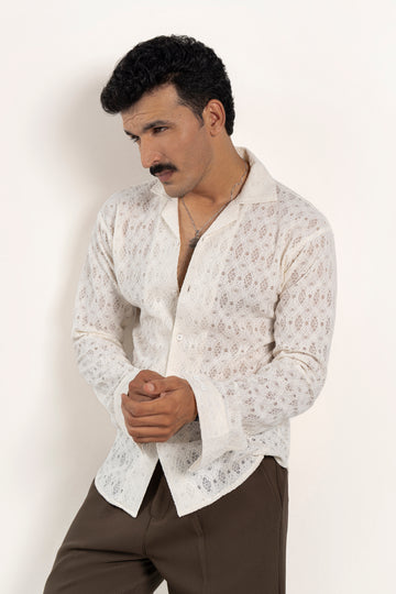 Sandlace Crochet Shirt
