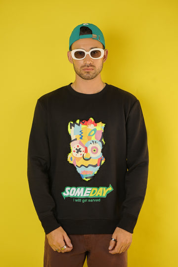 "Colorful Chaos" Patchwork Sweatshirt
