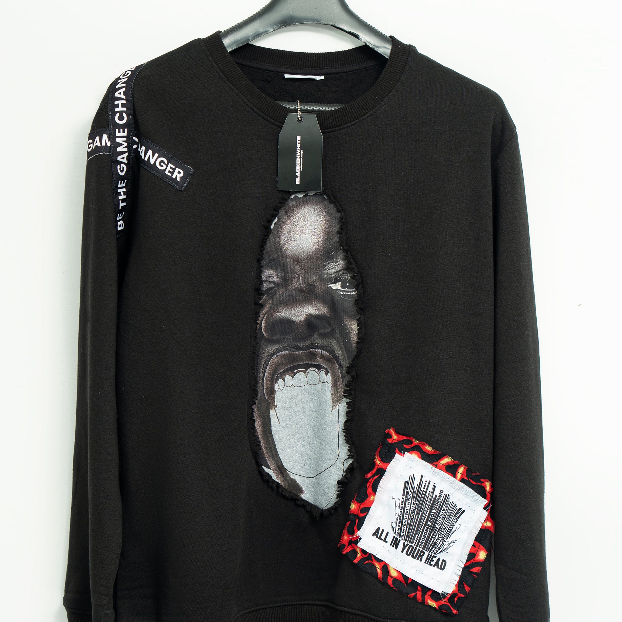 "Freedom of Mind" Patchwork Sweatshirt