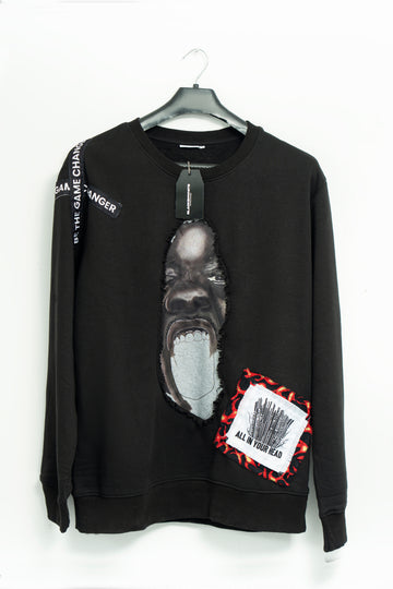 "Freedom of Mind" Patchwork Sweatshirt
