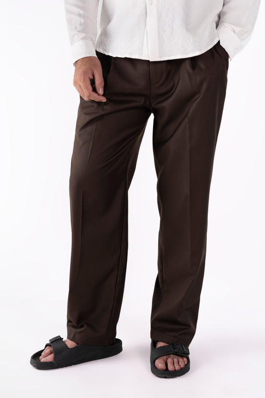 Classic Cafe Noir Pleated Pants
