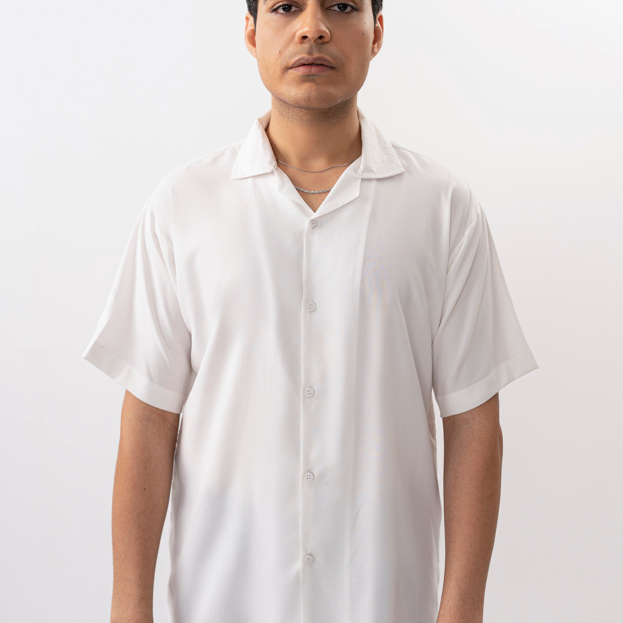 Basic White Shirt - Half Sleeves