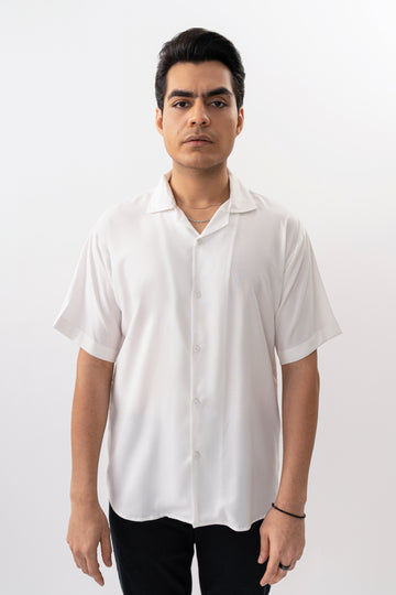 Basic White Shirt - Half Sleeves