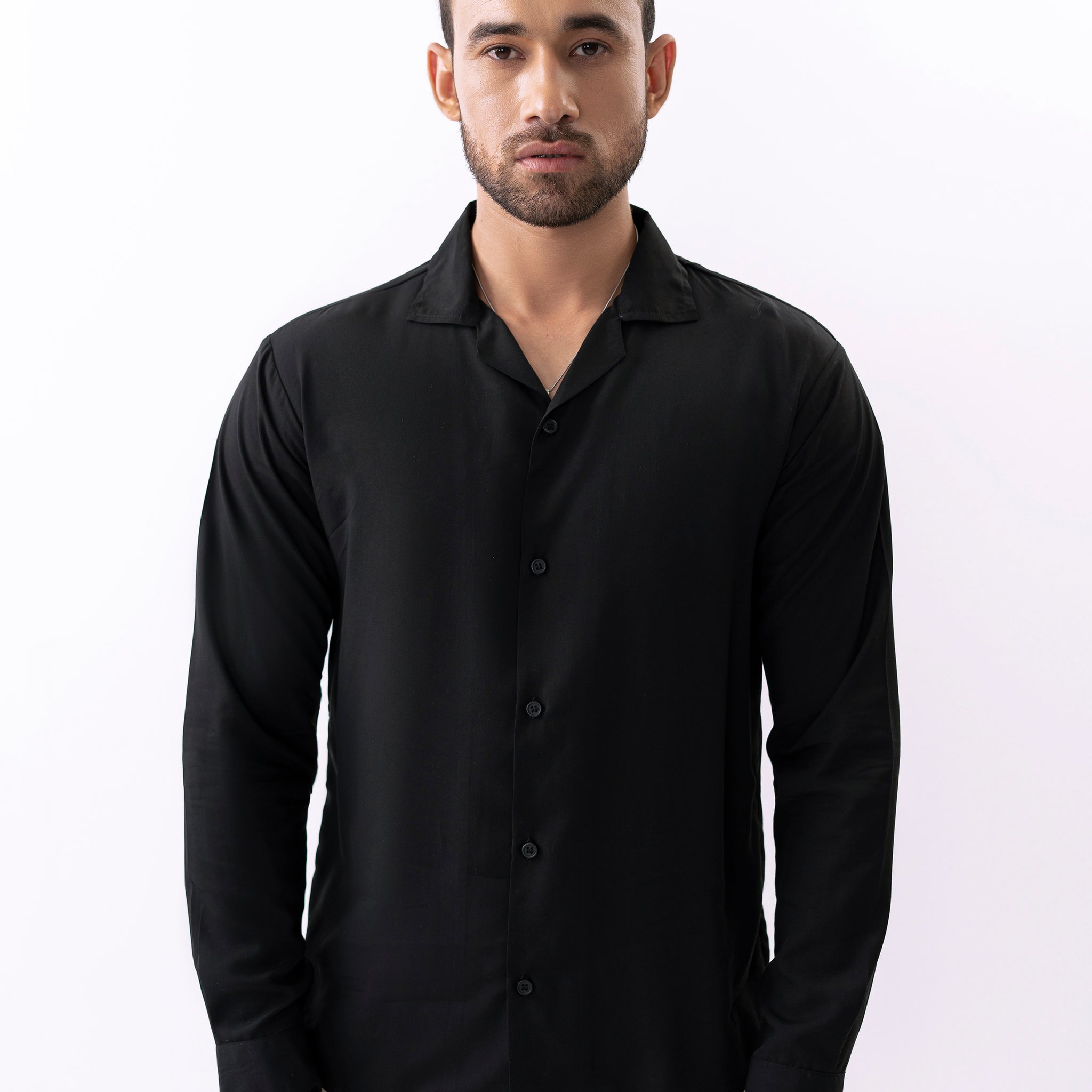 Basic Black Shirt - Full sleeves