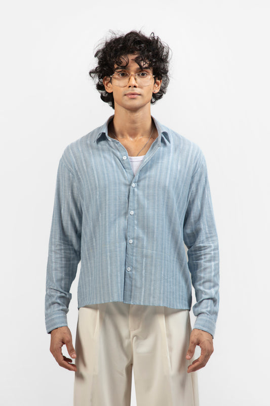 SOLÉA Breeze Striped Cropped Shirt