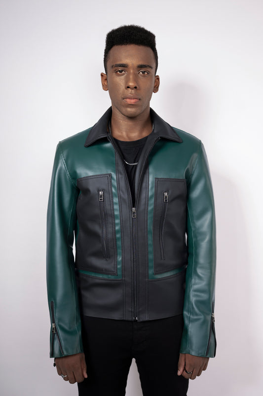 GreenGroove Faux Leather Jacket
