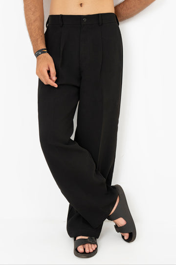 Classic Noiré Pleated Pants