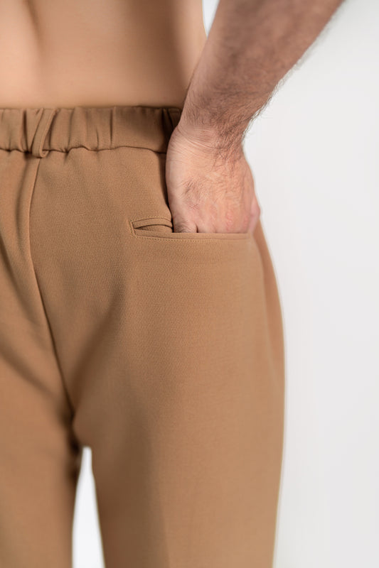 Classic Camel Pleated Pants