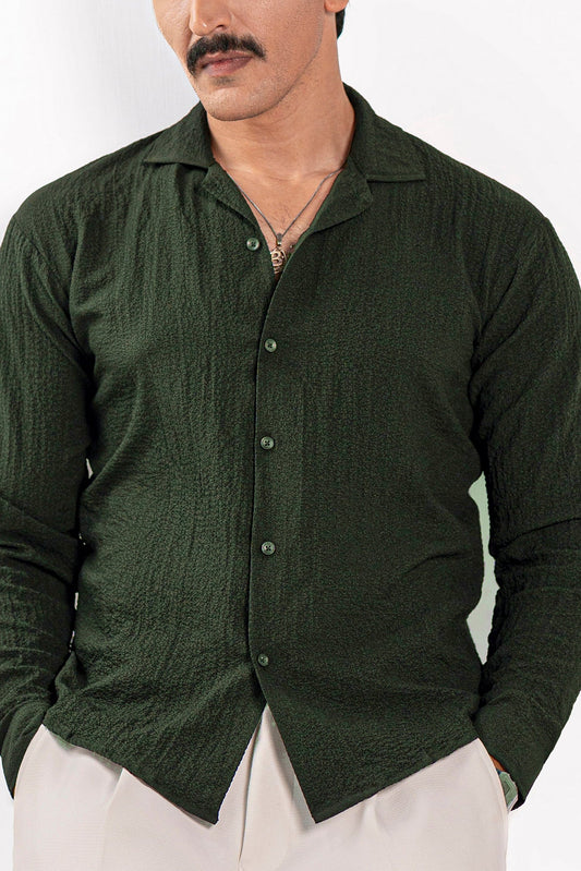 Olive Creased Shirt