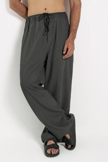 Shadowed Pintex Trouser Pants