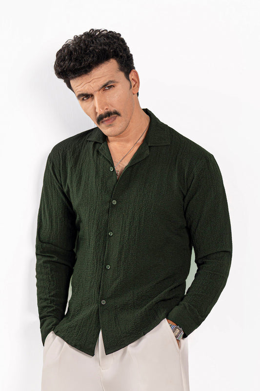 Olive Creased Shirt