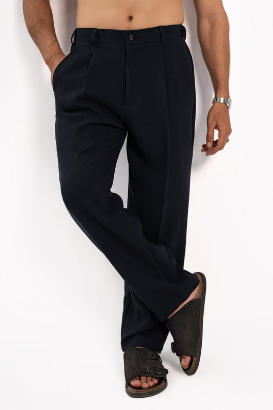 Classic Raven Pleated Pants
