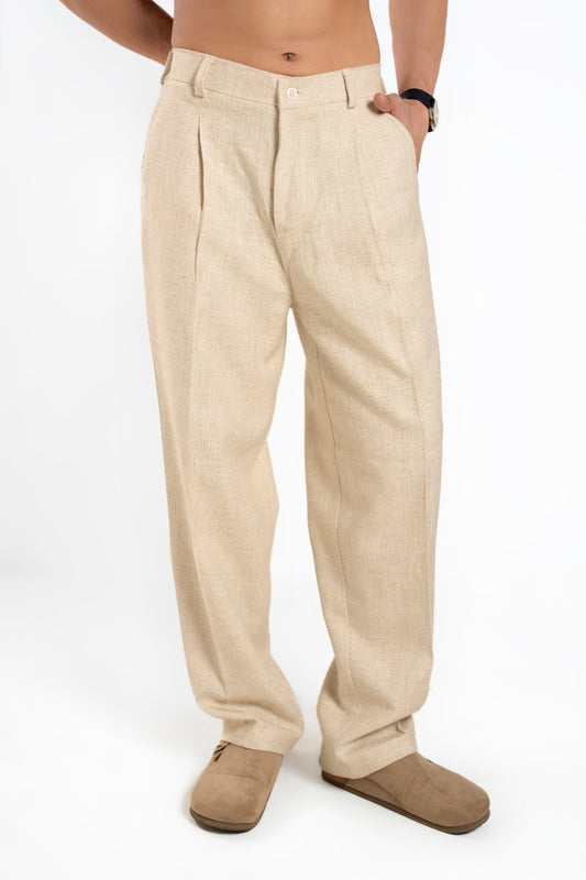 SOLÉA Khaddar Pleated Pants