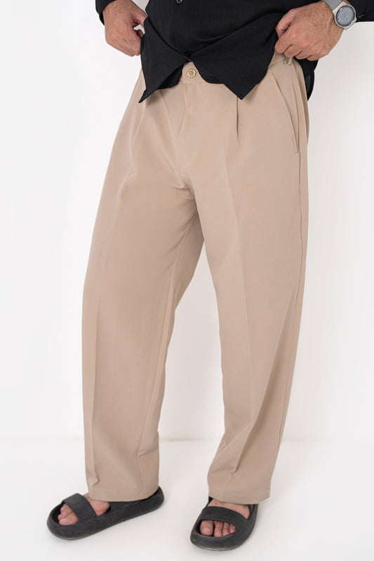 Classic Butternut Pleated Pants