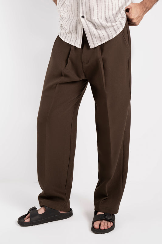 Classic Expresso Pleated Pants