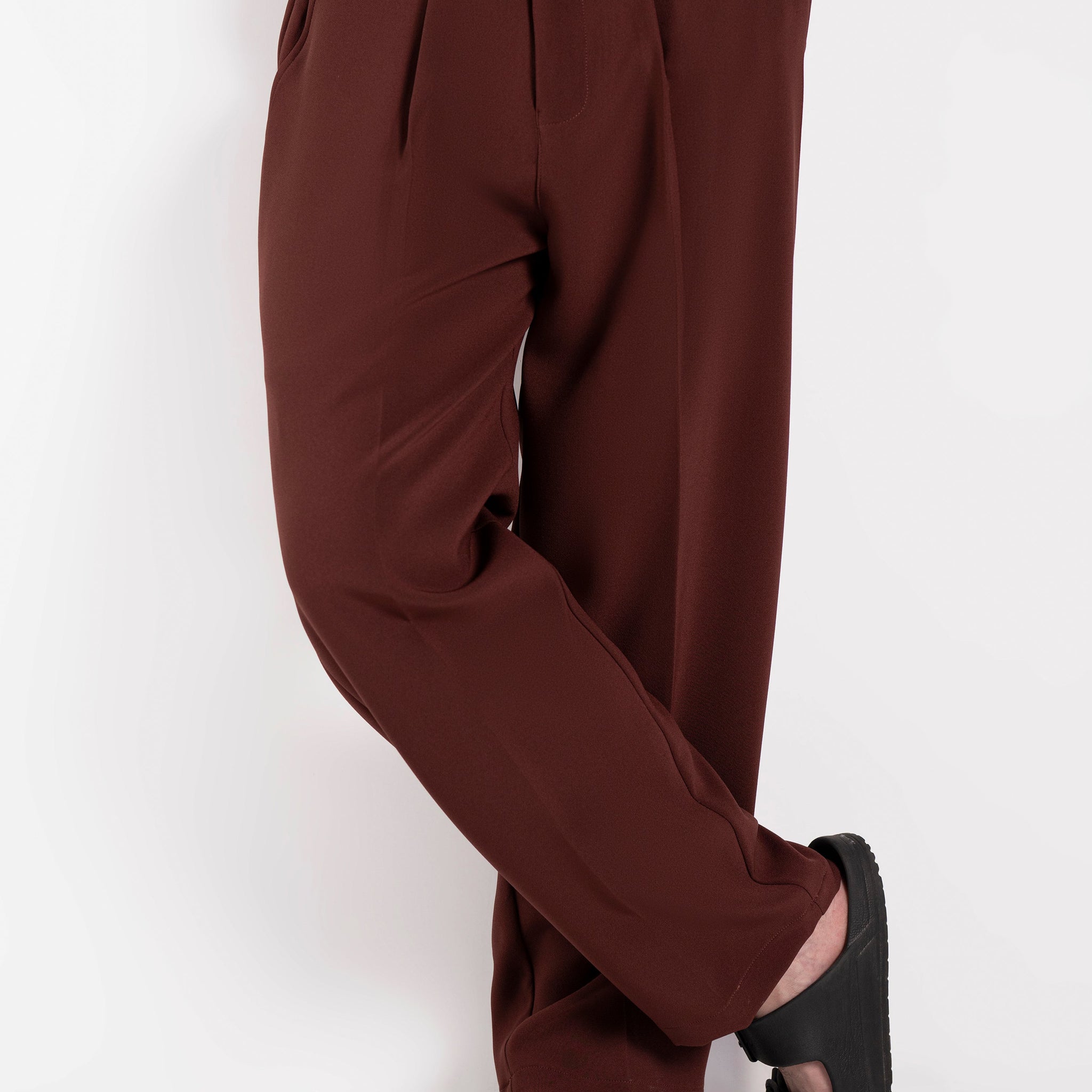 Classic Russet Pleated Pants