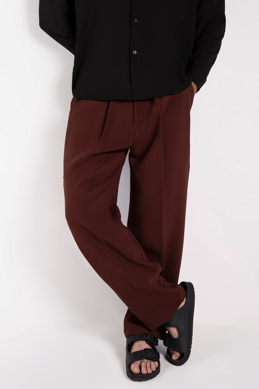 Classic Russet Pleated Pants