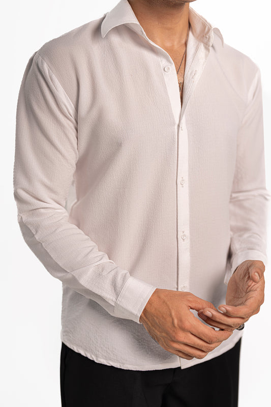Classic White Creased Shirt