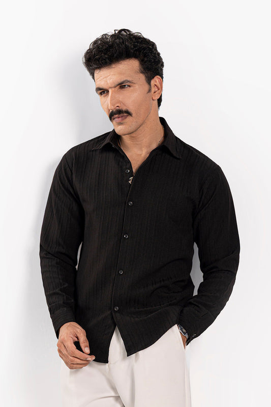 Noir Threaded Shirt - FS