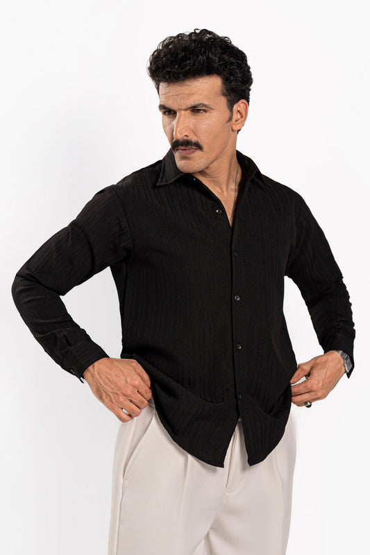 Noir Threaded Shirt - FS