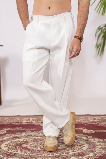 Linea Textured Pleated Pants