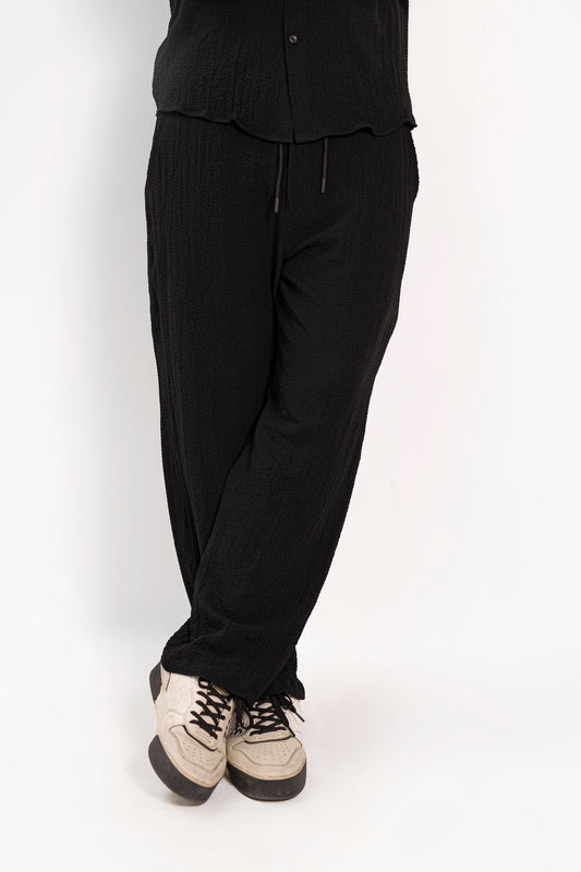 Noir Creased Overszied Co Ord Set