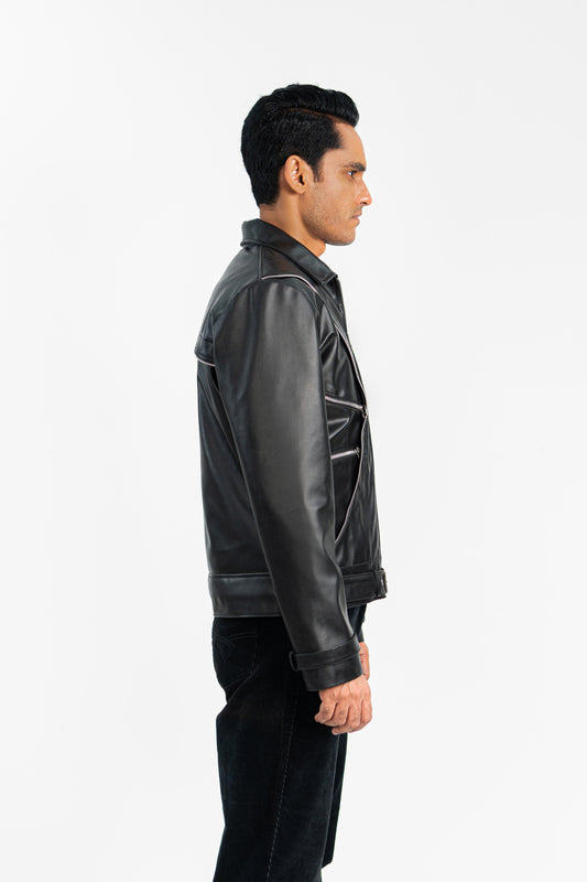 'Rocky Rough' Faux Leather Jacket - Exclusive