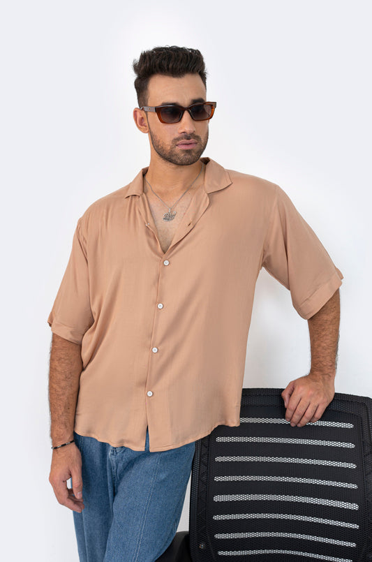 SandStone Texture Oversized Shirt