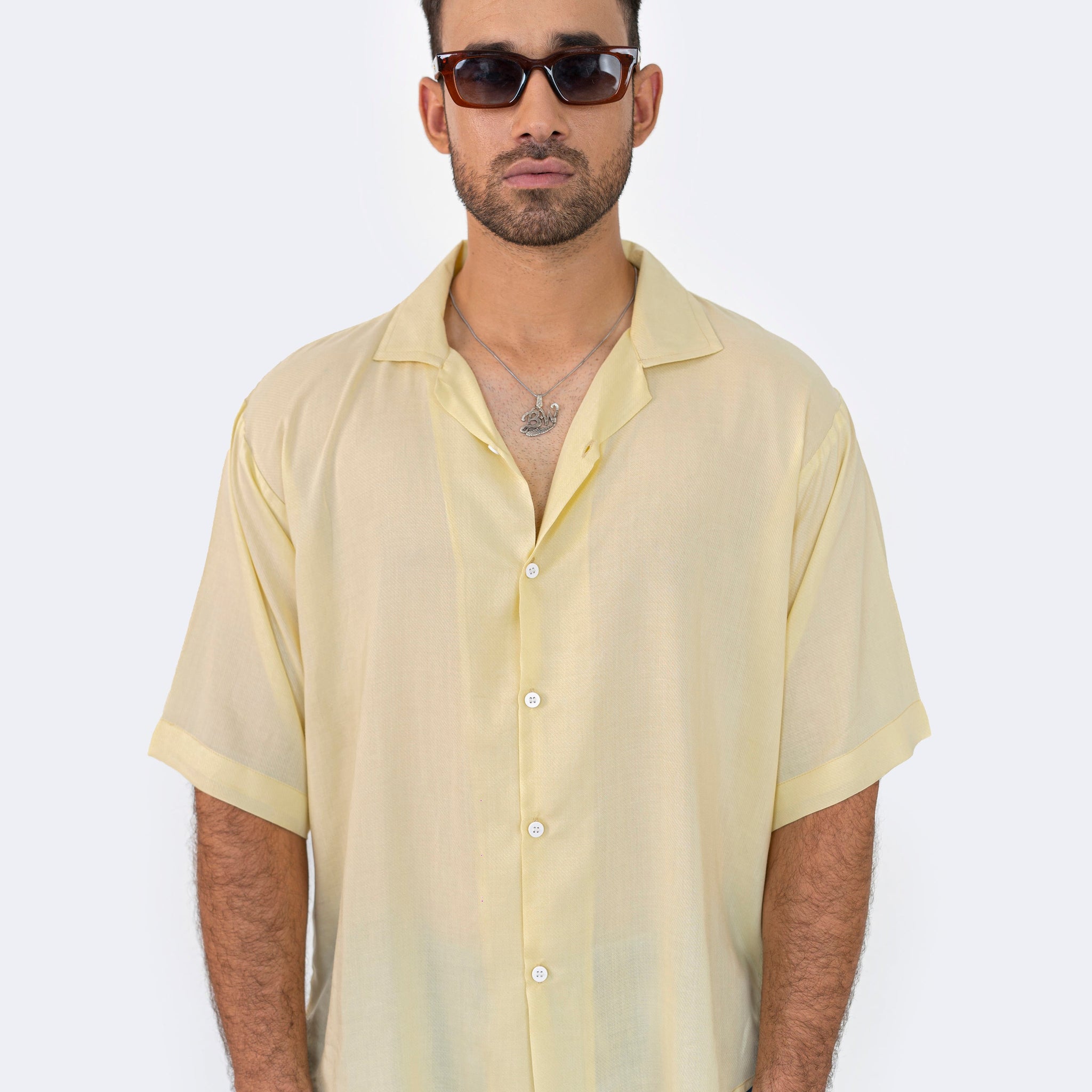 Sunlit Texture Oversized Shirt