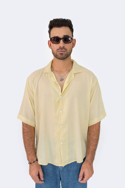 Sunlit Texture Oversized Shirt
