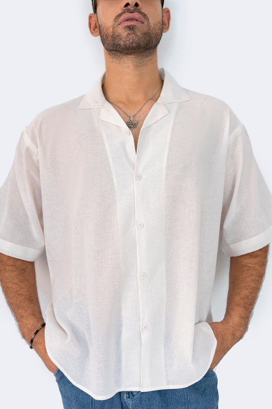 Misty White Oversized Shirt