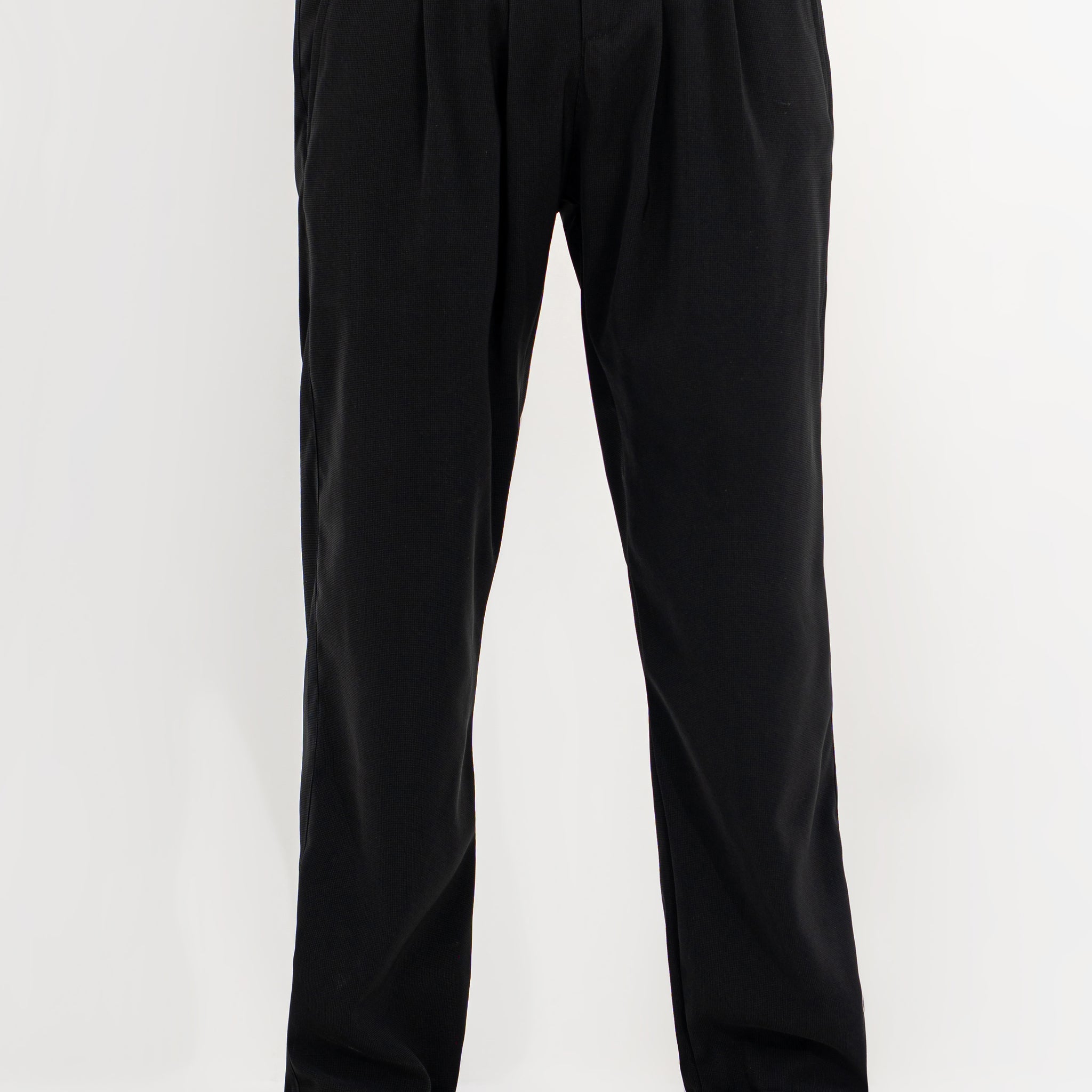 Dotted Noir Pleated Pants