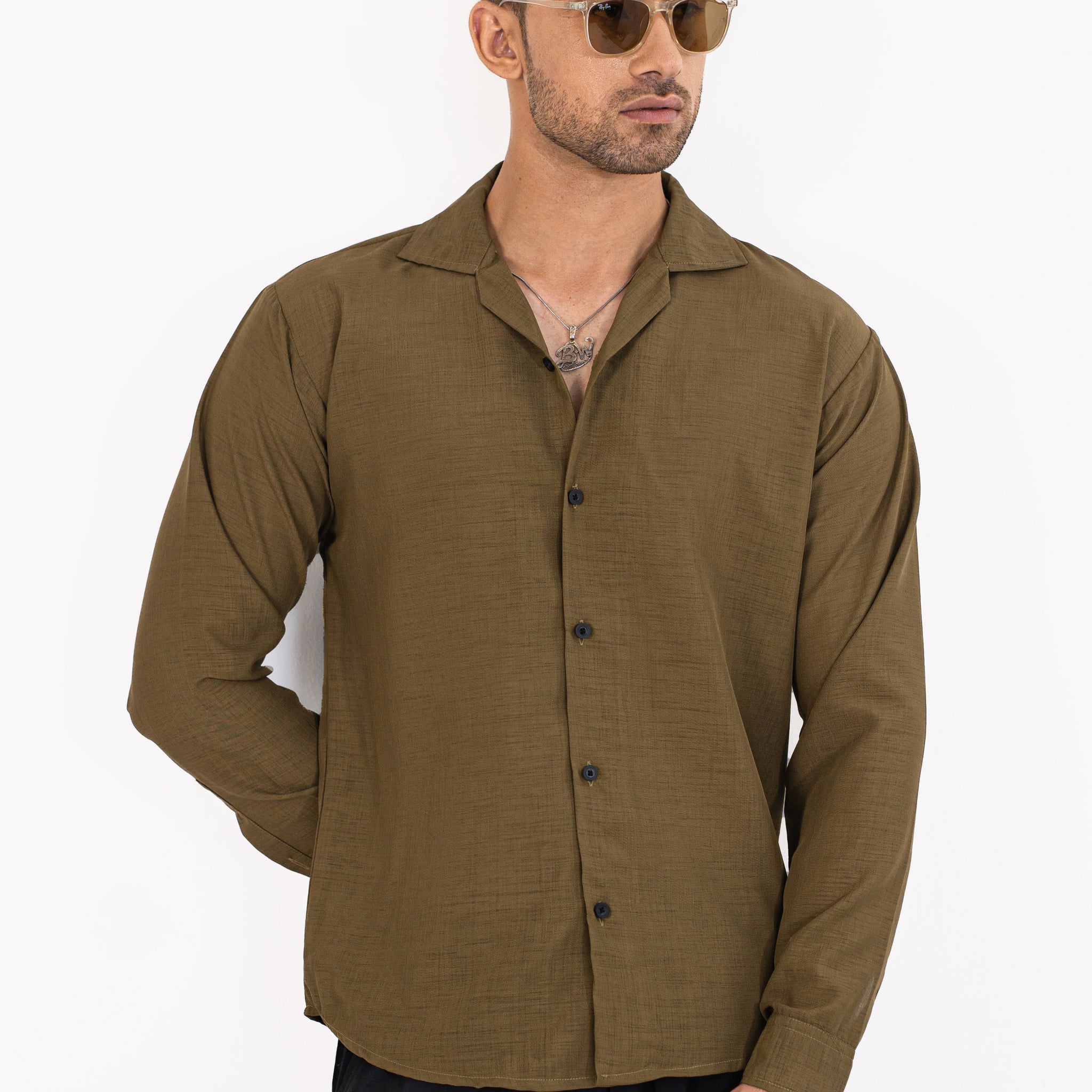 Irish Olive Brown Shirt