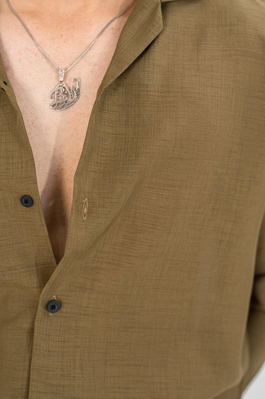 Irish Olive Brown Shirt