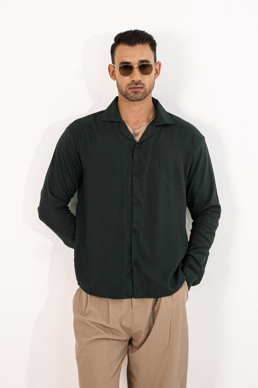 Evergreen Linen Threaded Shirt