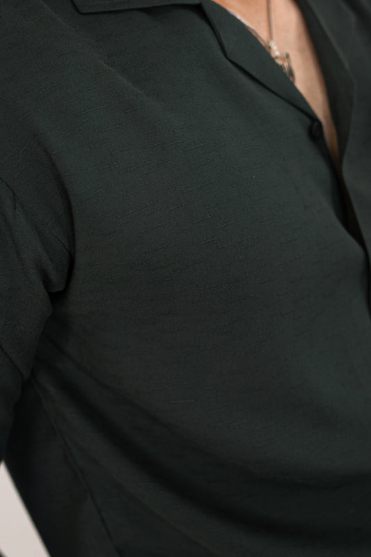 Evergreen Linen Threaded Shirt