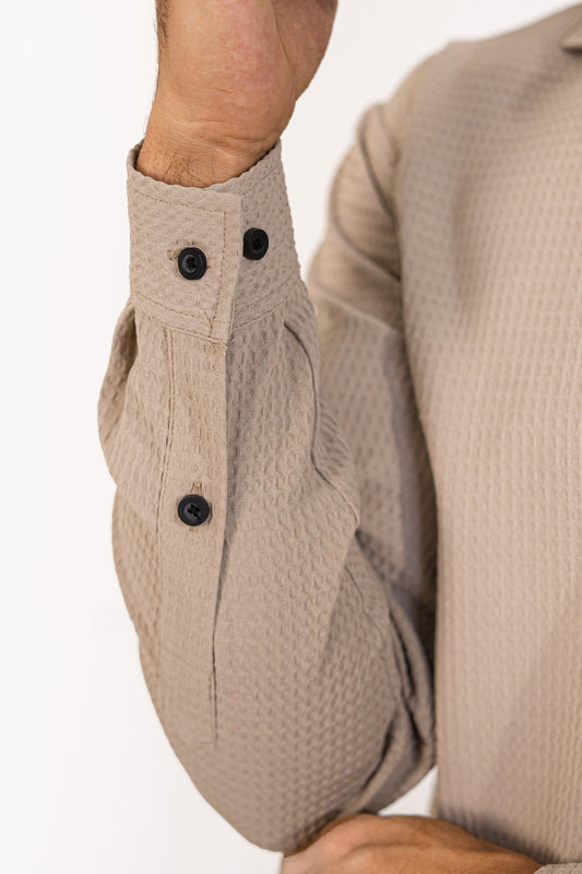 Latte Textured Shirt