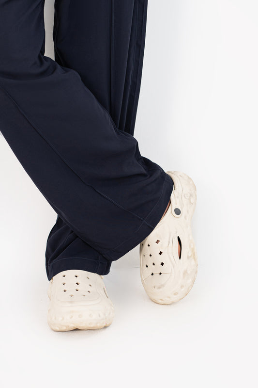 Navy Blue Linen Trouser Pants