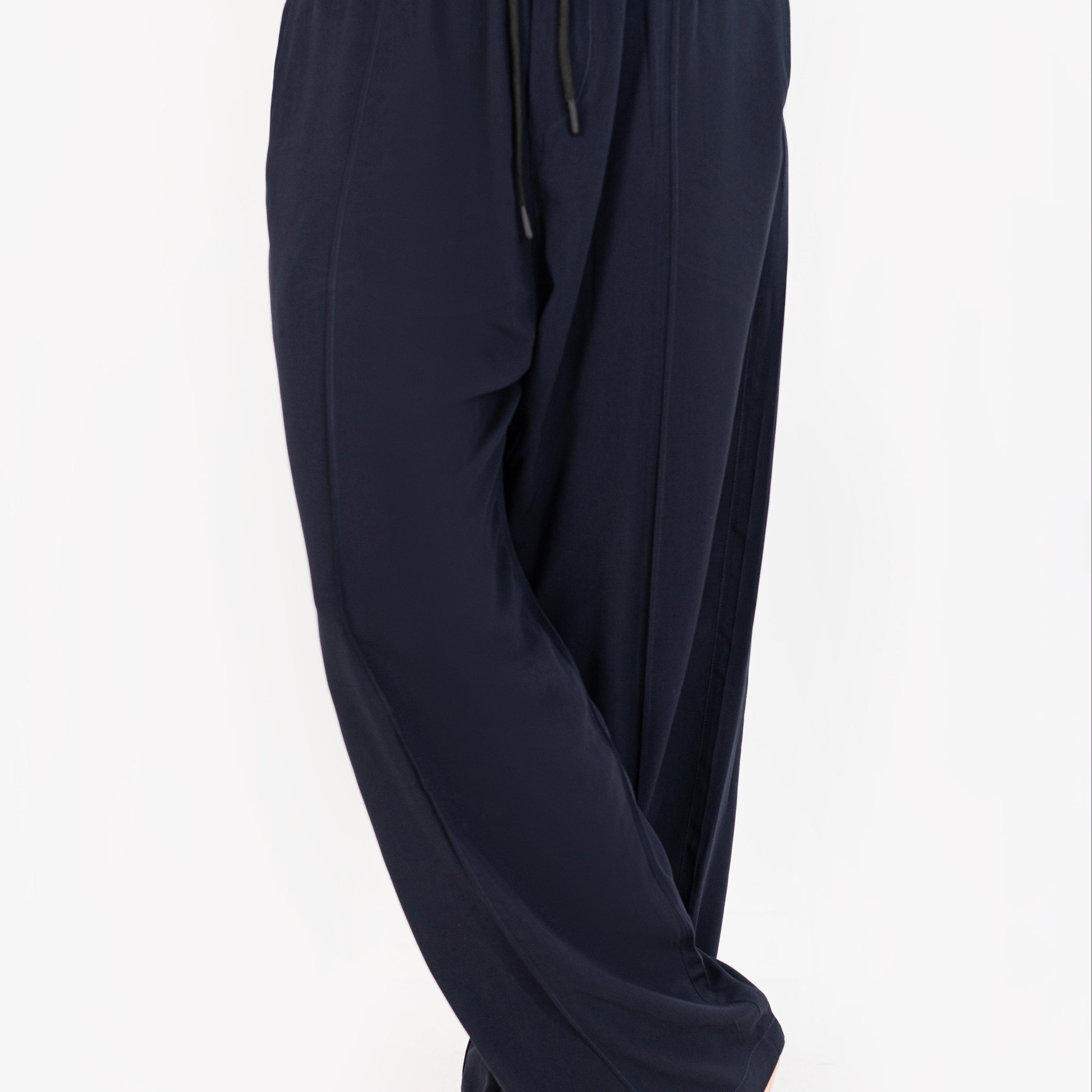 Navy Blue Linen Trouser Pants