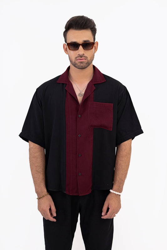 Noir Wine Oversized Shirt