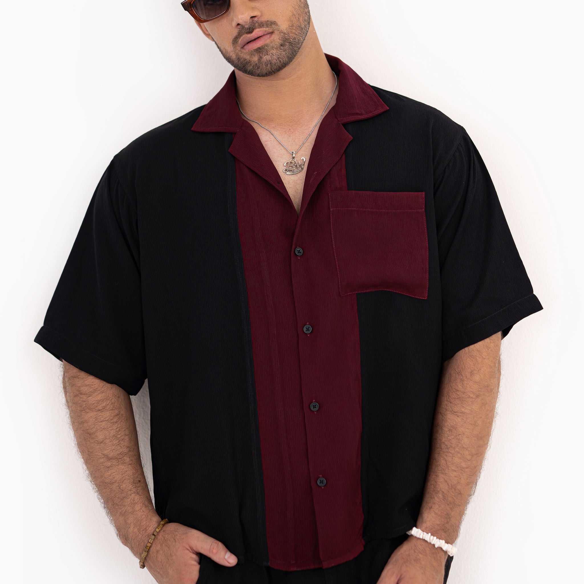 Noir Wine Oversized Shirt