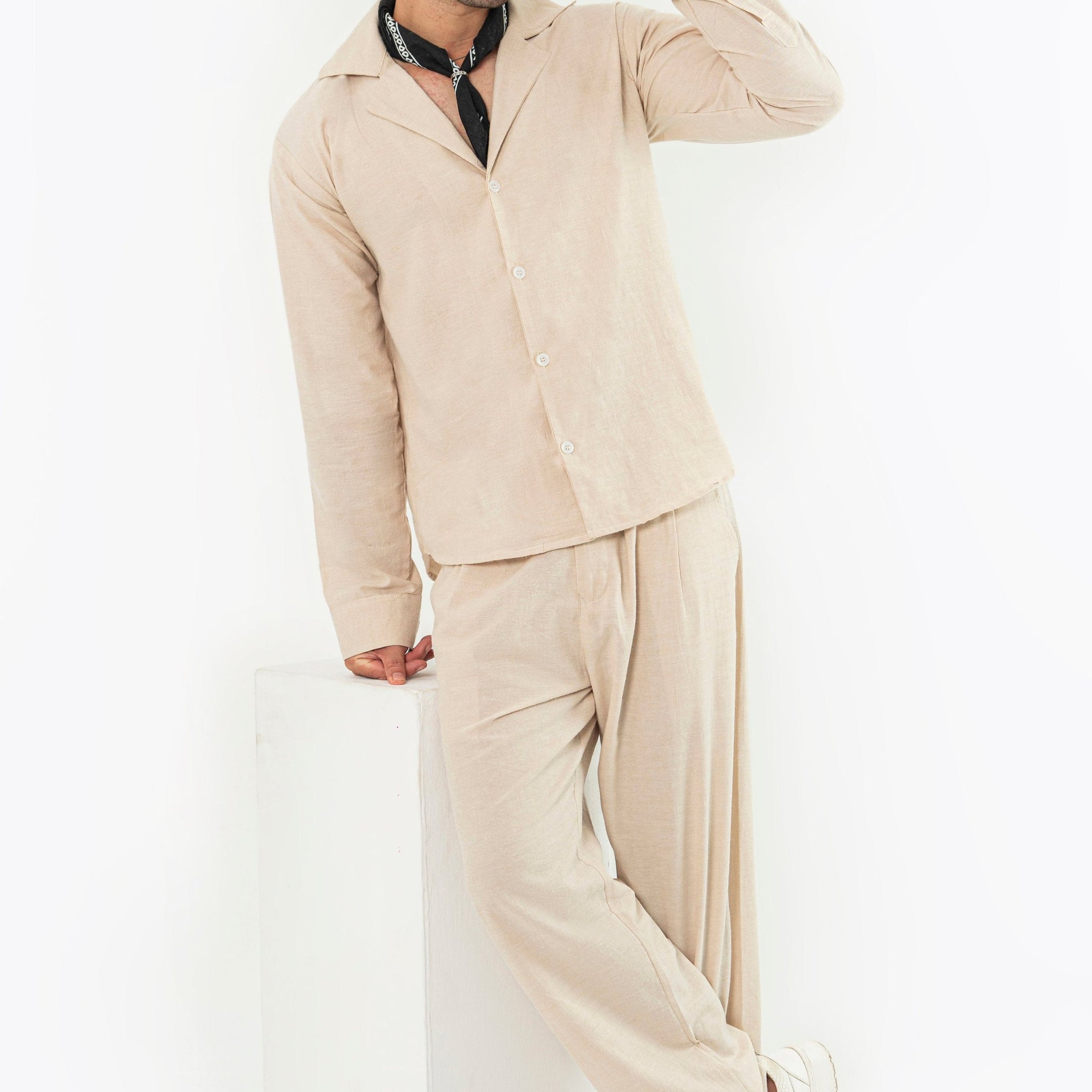 Khaaki Italiano Co Ord Set