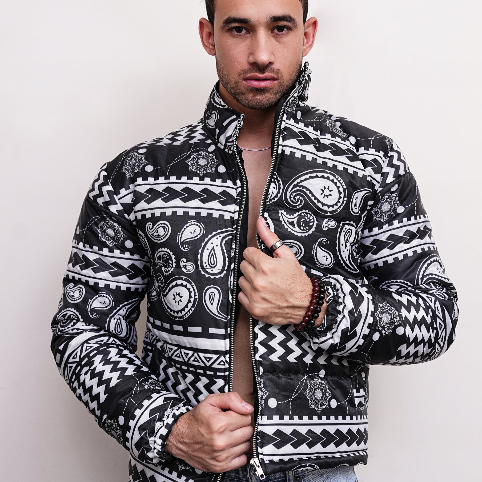 Bandana Aztec Puffer Jacket