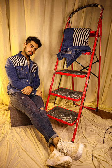 BW Striped Denim Jacket